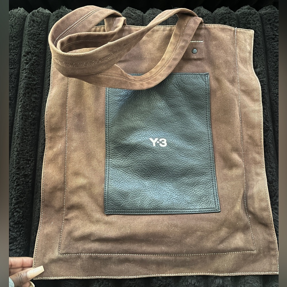 Y-3 x Adidas Lux Logo Printed Large Tote Bag